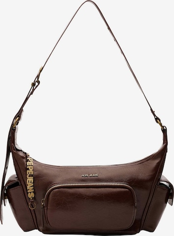 Borsa a tracolla 'Idris' di Pepe Jeans in marrone: frontale