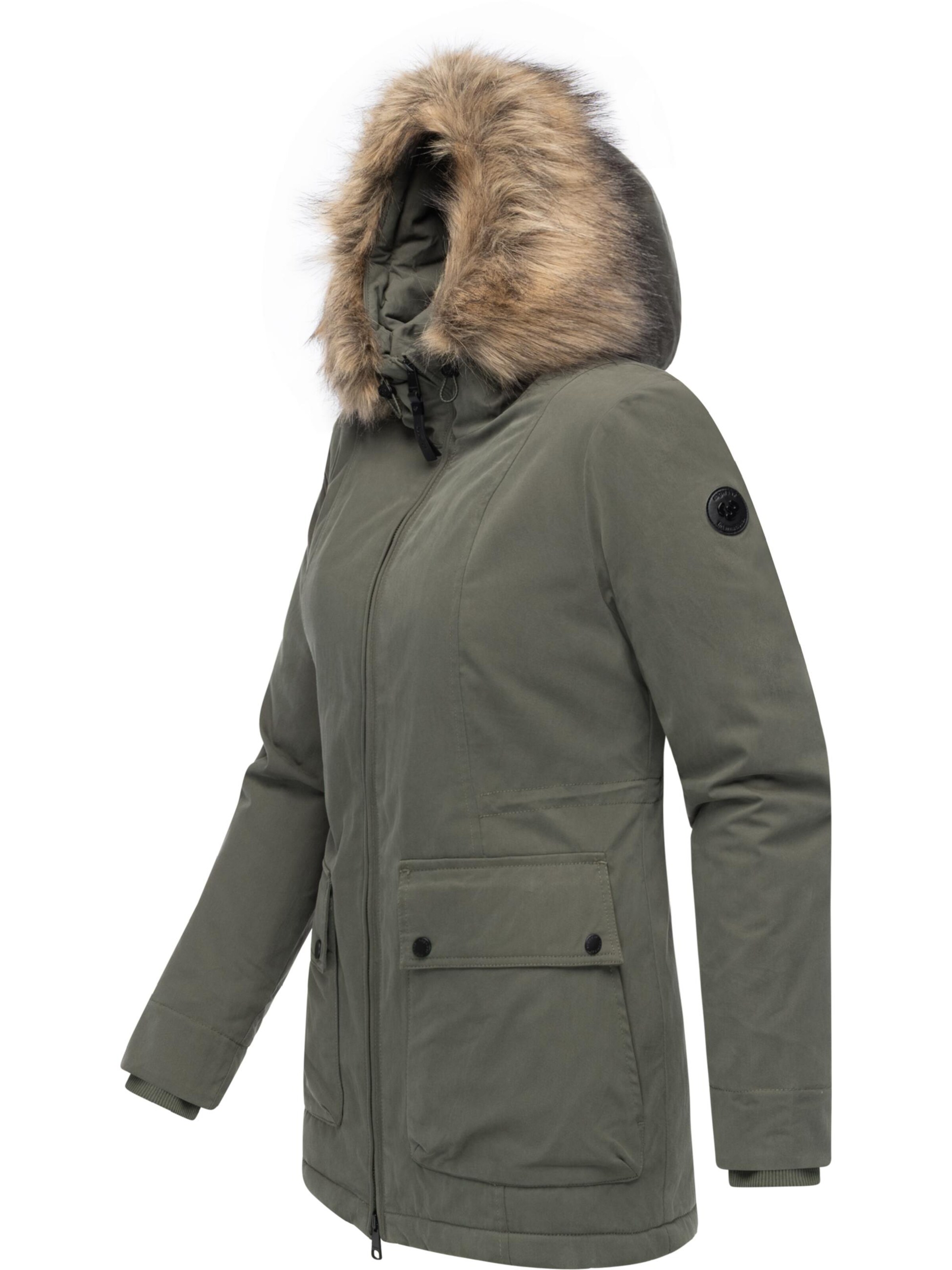 Ragwear Płaszcz zimowy 'Monadetta Youmodo' w kolorze zielony