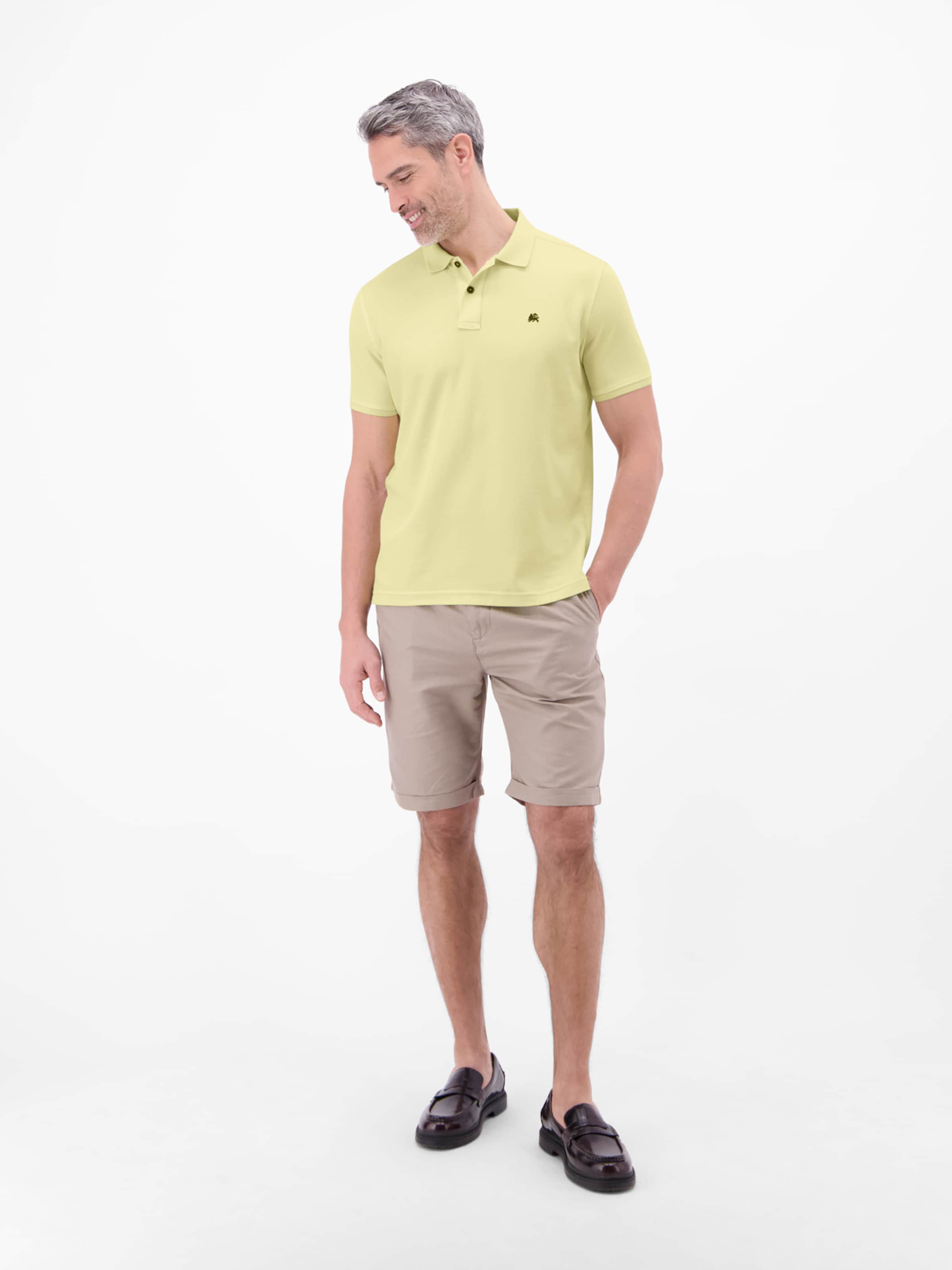 LERROS Poloshirt in Gelb: Vorderseite
