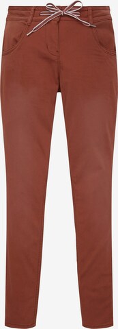 TOM TAILOR Pants in Brown: front