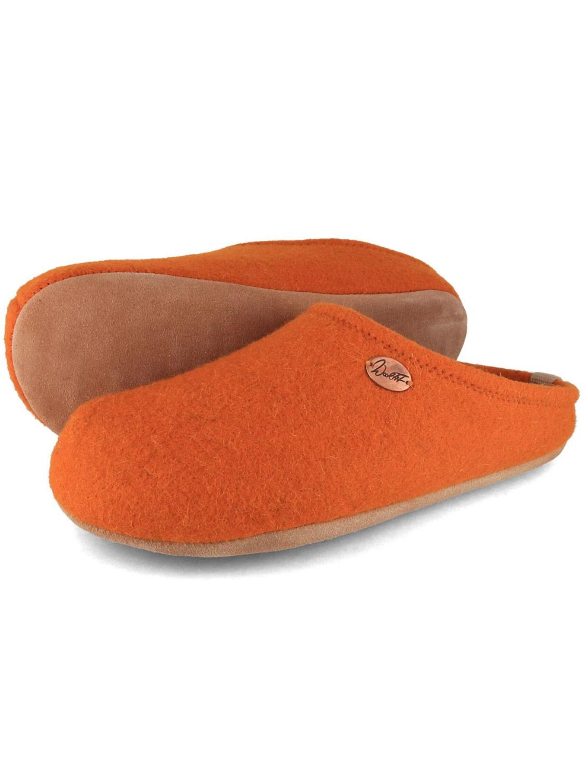 WoolFit Hausschuh 'BareFoot'‌‌‌‌‌‌‌ in Orange