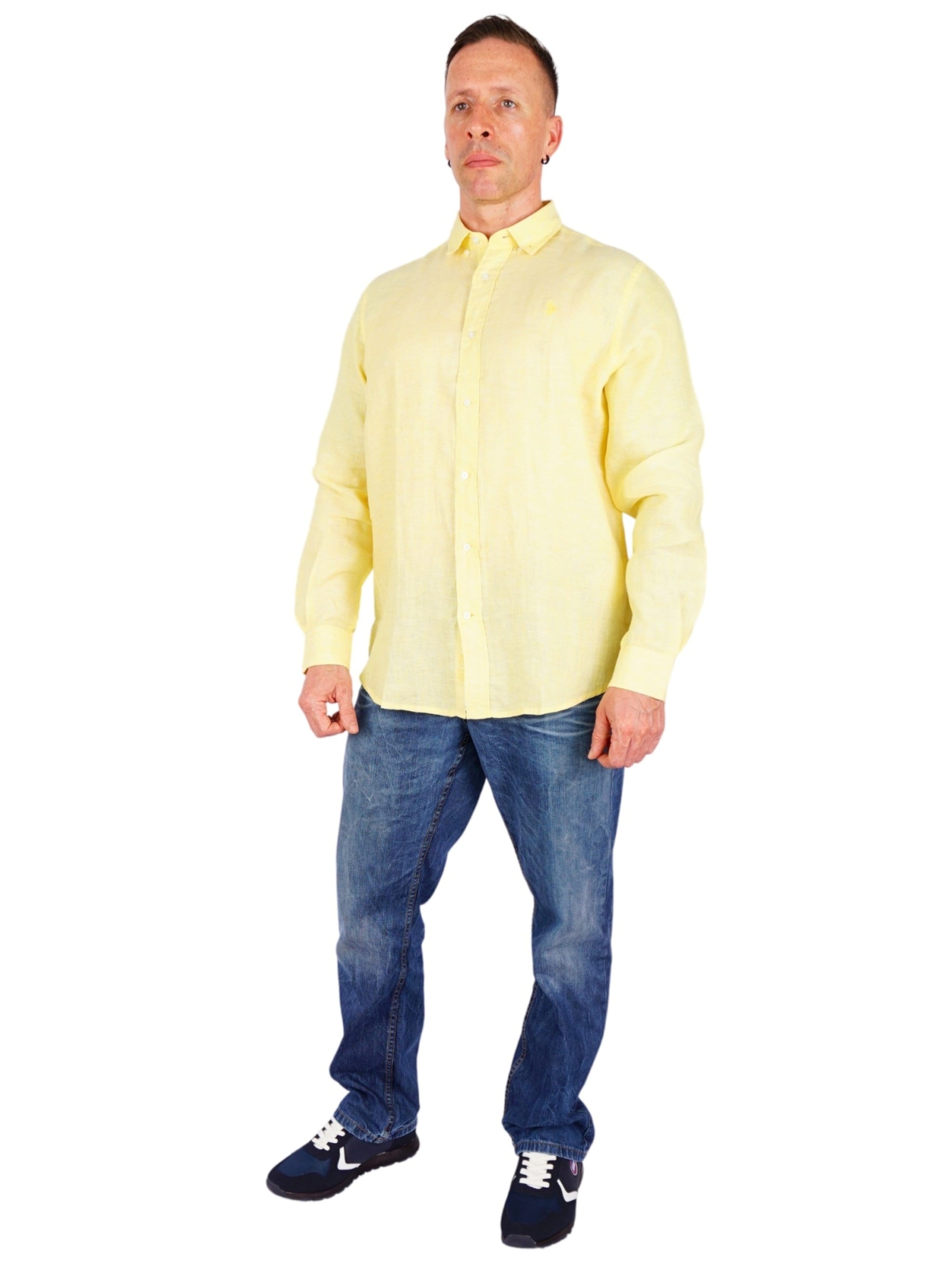 Regular fit Camicia di U.S. POLO ASSN. in giallo
