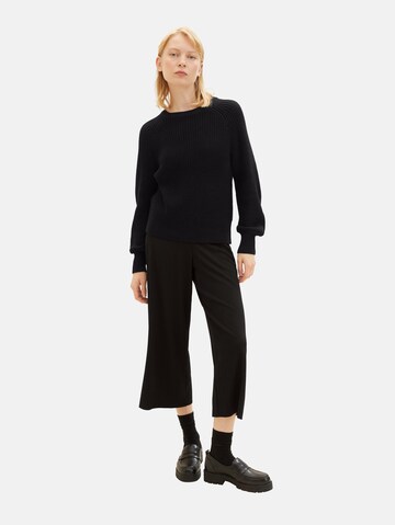 TOM TAILOR DENIM Sweater in Black