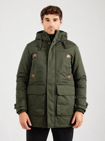 Parka invernale 'JJEPolar' di JACK & JONES in verde: frontale