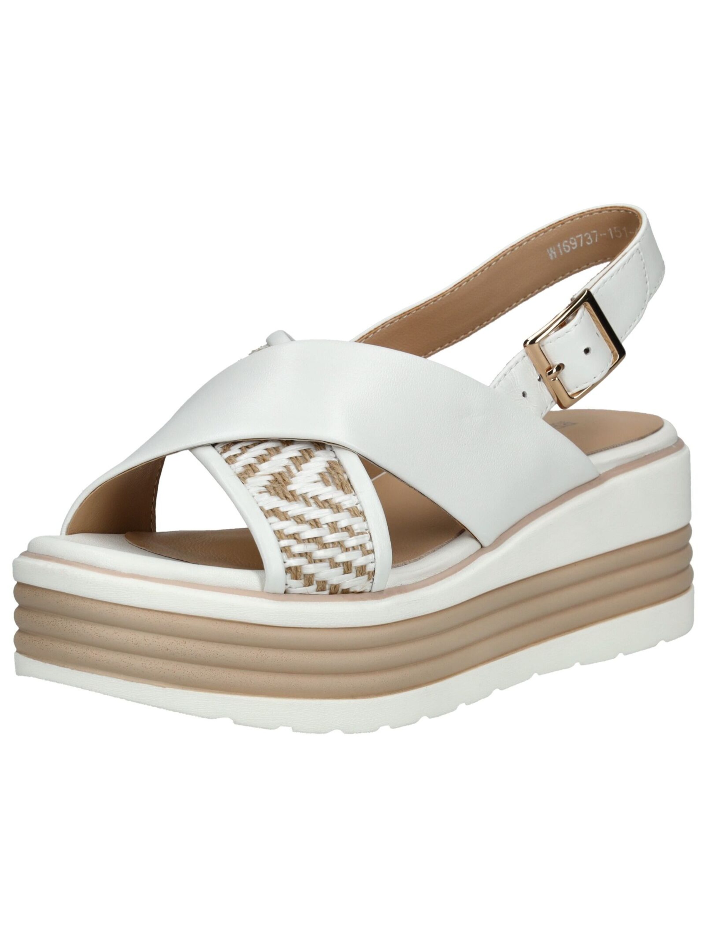 Sandales Regarde le Ciel en blanc : devant