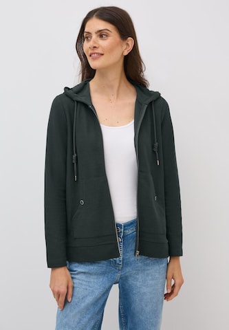 CECIL Sweatjacke in Grün: Vorderseite