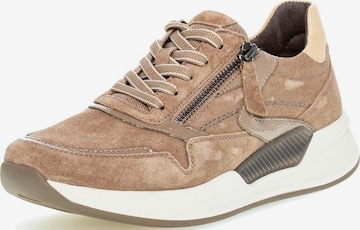 Sneaker bassa di GABOR in marrone: frontale