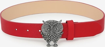 COLLEZIONE ALESSANDRO Belt 'Eule' in Red: front