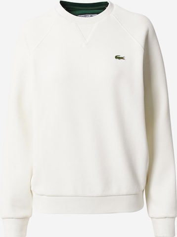 LACOSTE Sweatshirt in White: front