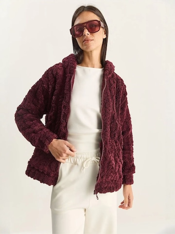 Cardigan Bianco Lucci en violet