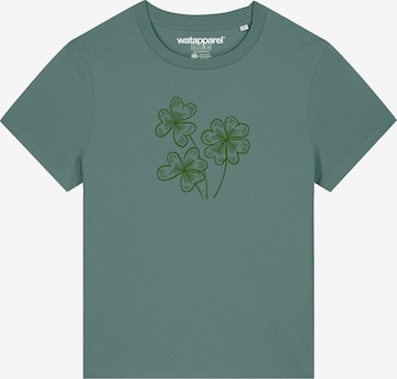 Watapparel Shirt 'Glücksklee' in Groen: voorkant