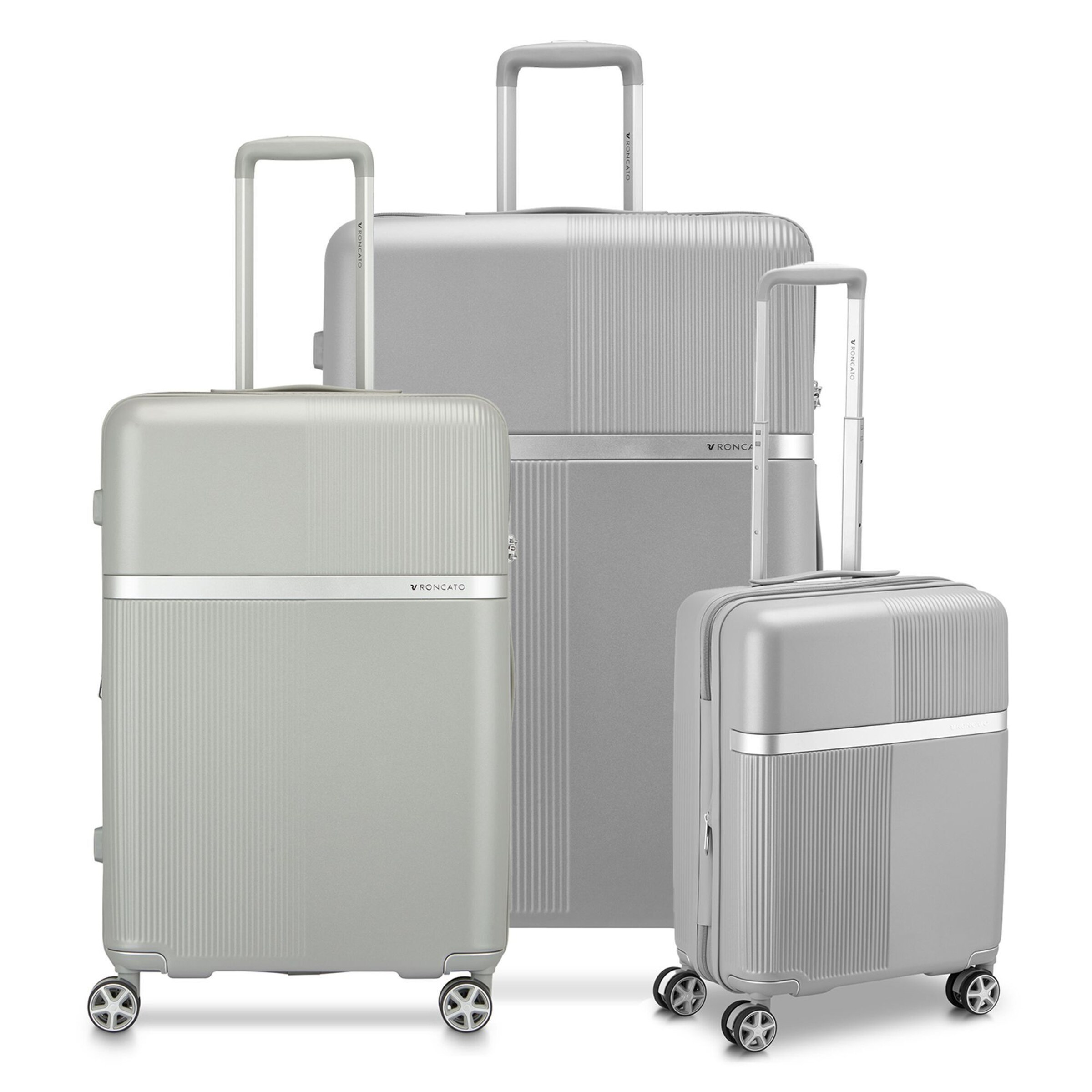 Roncato Kofferset in Silber: Vorderseite