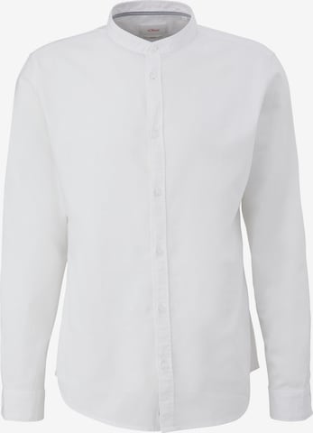 s.Oliver Button Up Shirt in White: front