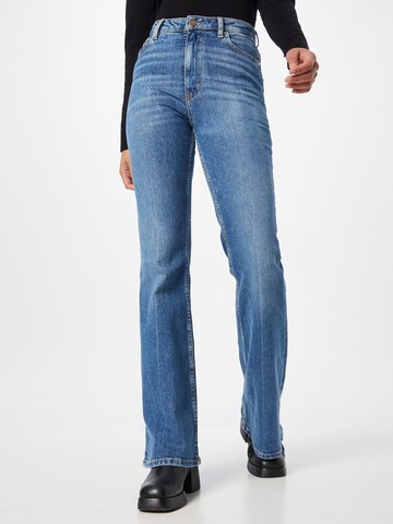 BOSS Black Flared Jeans 'FRID 70S F LNY' in Blauw: voorkant