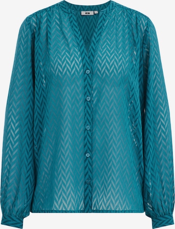 WE Fashion Blouse in Blauw: voorkant
