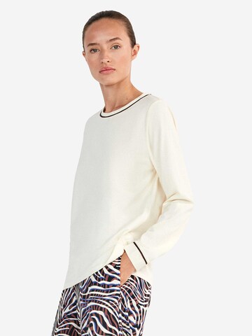 Camicia da notte di Gisela in bianco: frontale