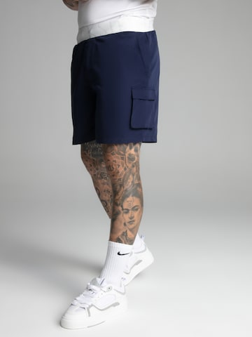 SikSilk Zwemshorts in Blauw: voorkant