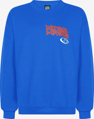 New Love Club Sweatshirt 'FUTURE LOVERS' in Blauw: voorkant