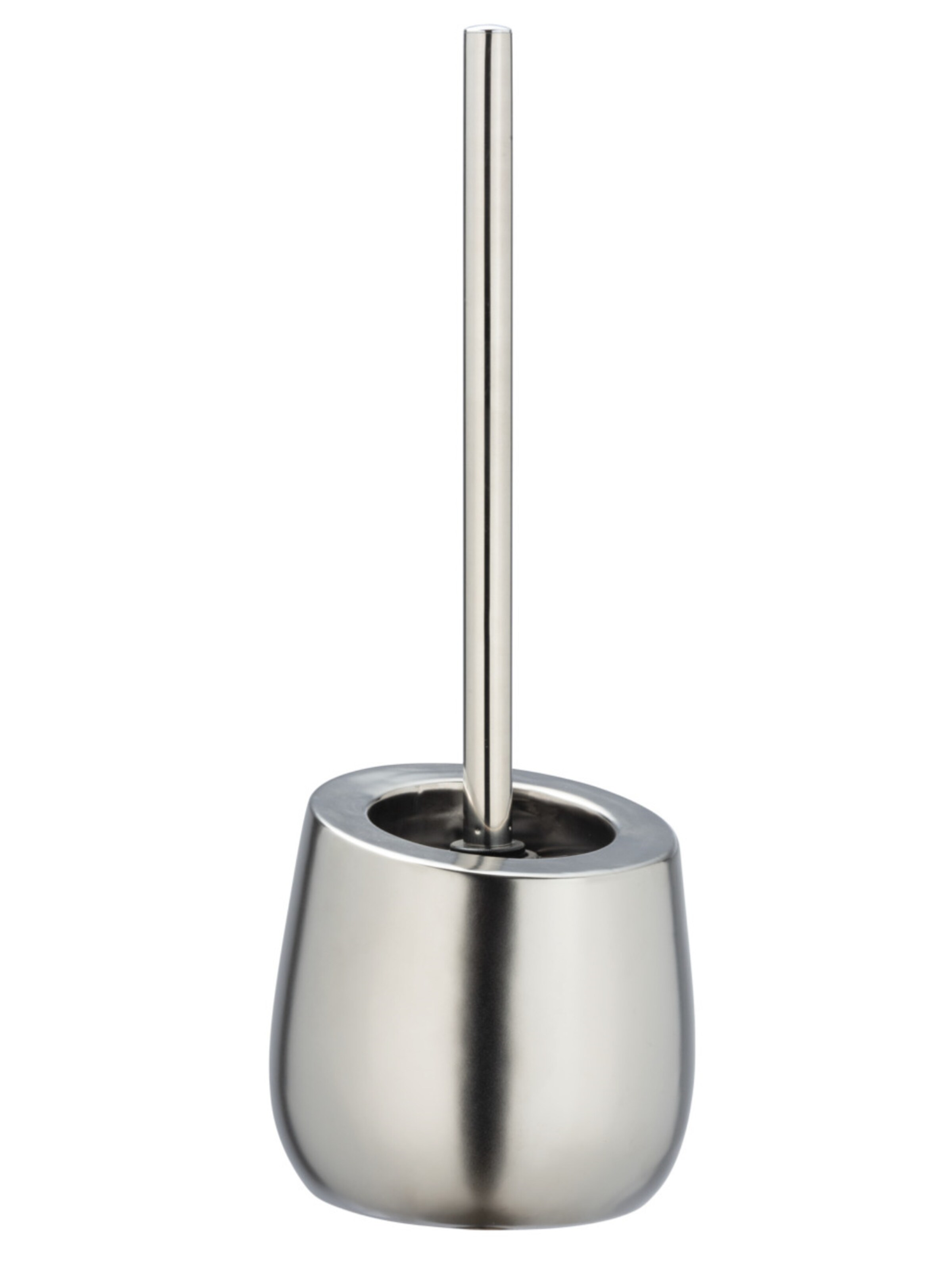 Wenko WC-Garnitur 'Badi' in Silber: Vorderseite