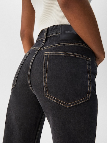 Pull&Bear Wide leg Jeans in Zwart