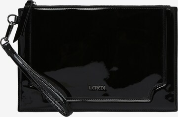 L.CREDI Clutch 'Kesha' in Schwarz: predná strana