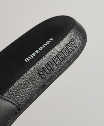 Superdry Badeschuh in Schwarz