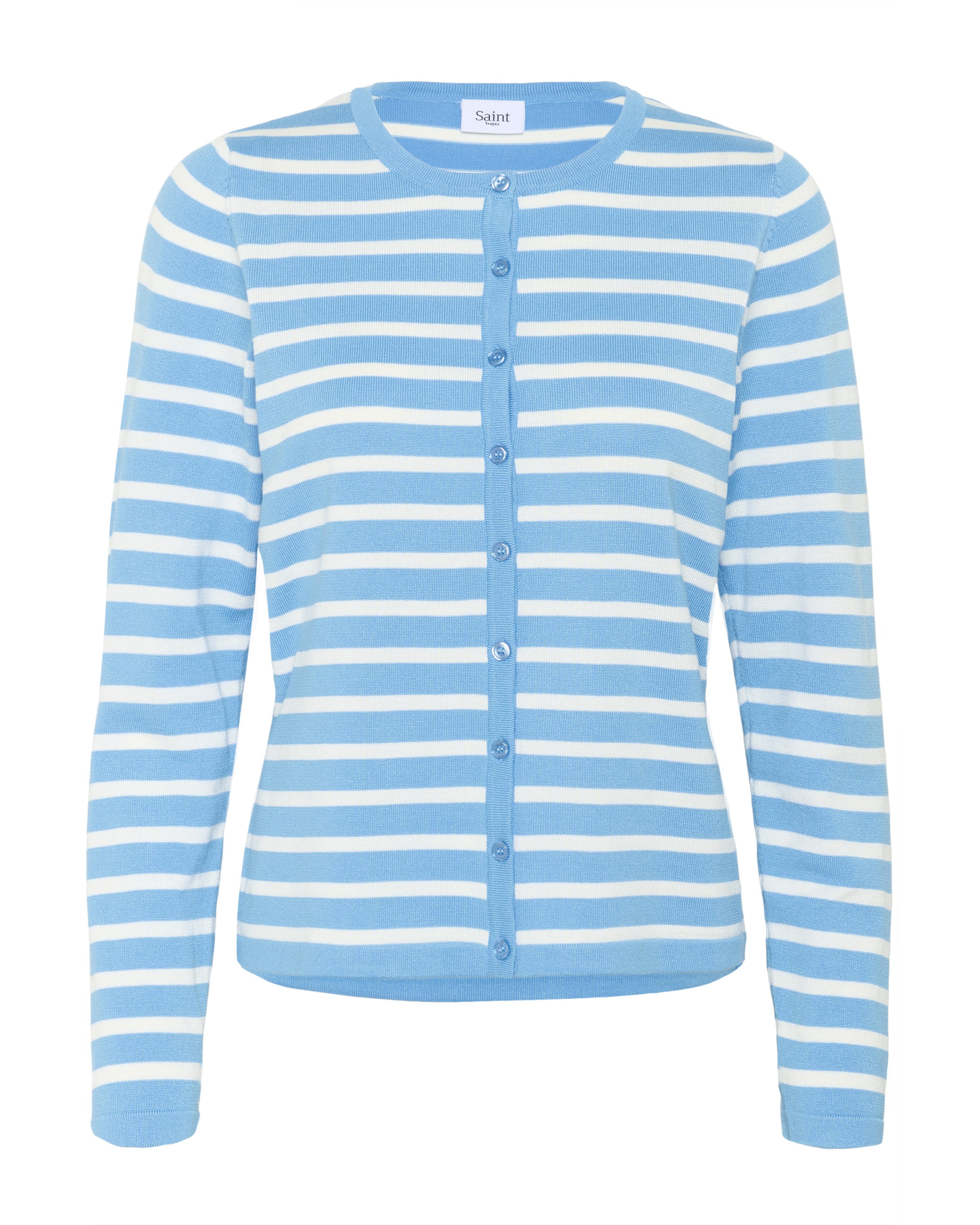 SAINT TROPEZ Strickjacke in Blau: Vorderseite