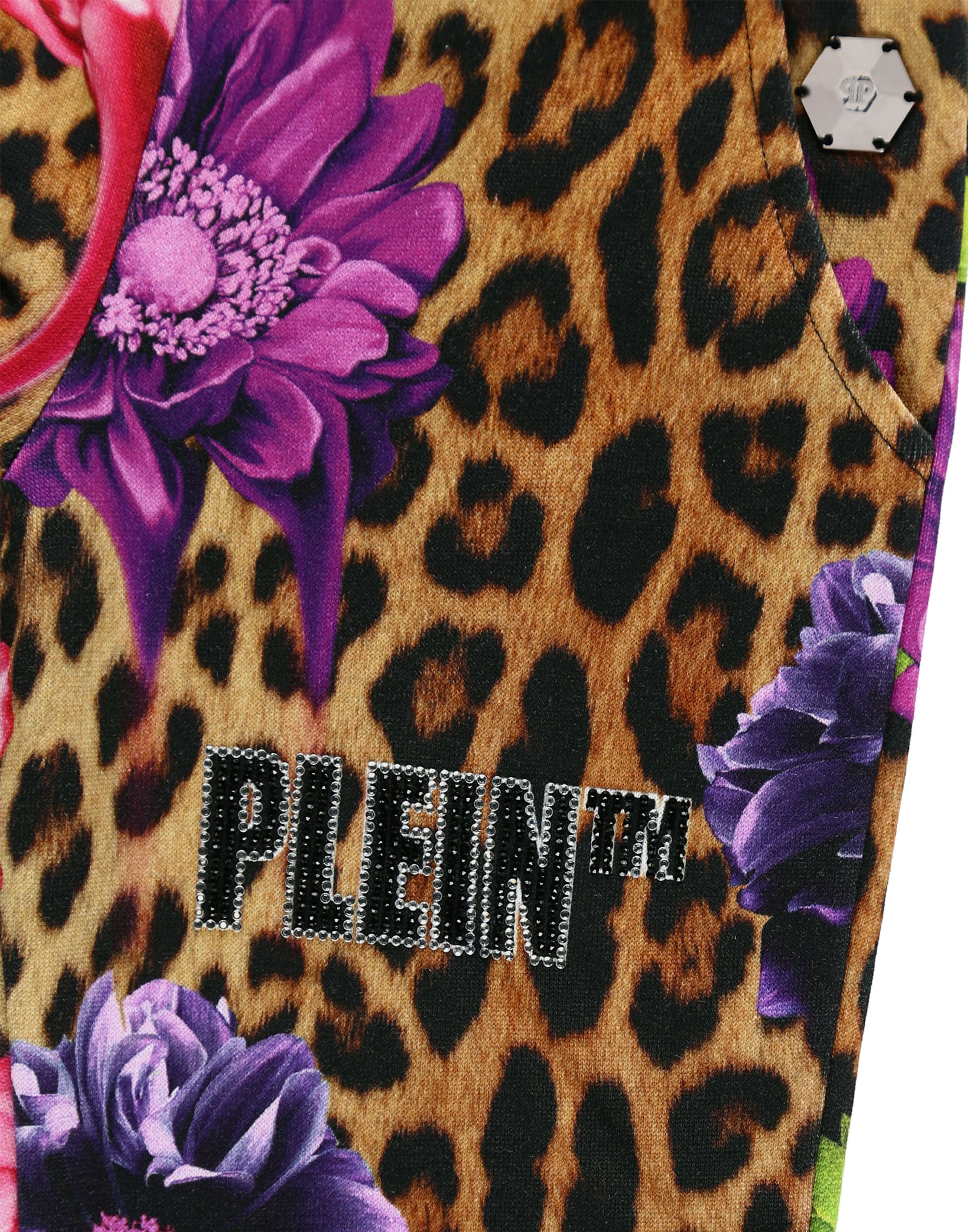 Philipp Plein - Slimfit Calças 'Maculate' em castanho