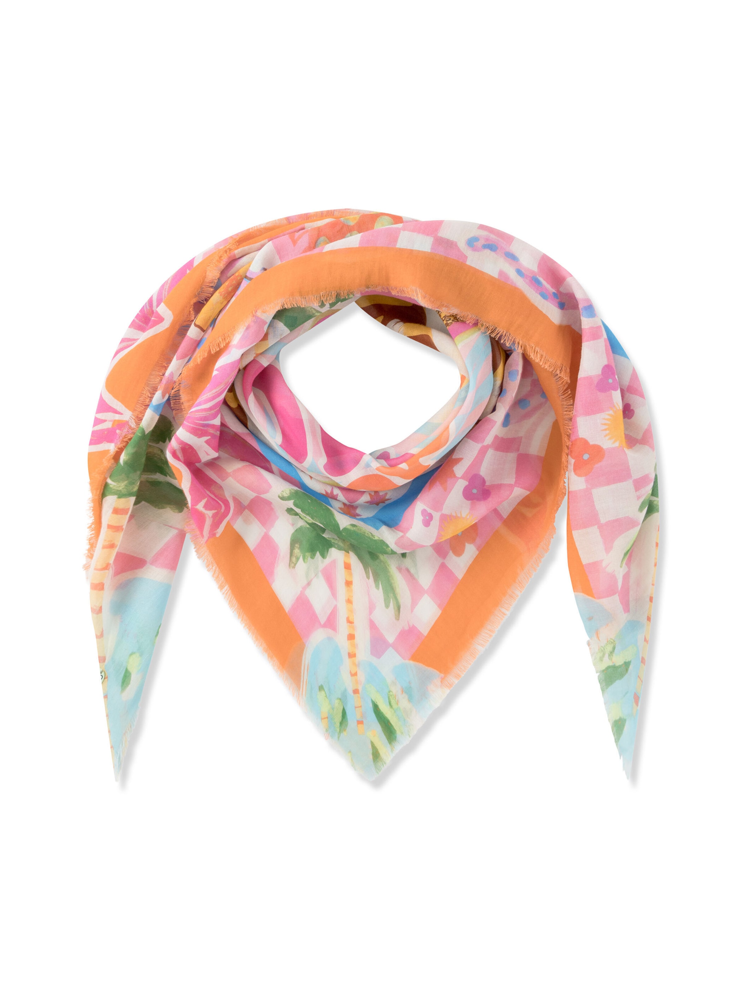 CODELLO Shawl in Pink: front