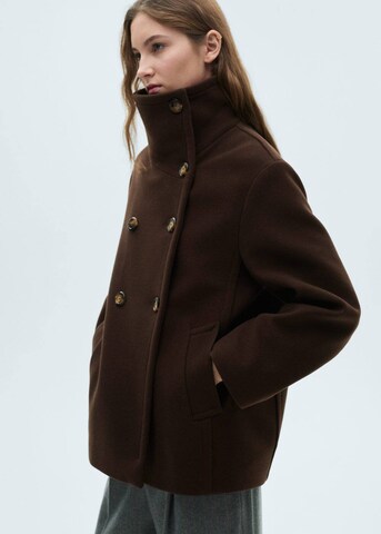 MANGO Winter Coat 'Gonna2' in Brown