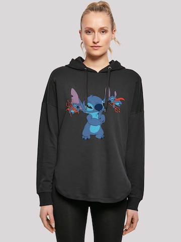 Sweat-shirt 'Disney Lilo And Stitch Little Devils' F4NT4STIC en noir : devant