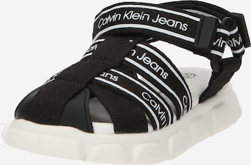 Calvin Klein Jeans Open shoes in Black: front