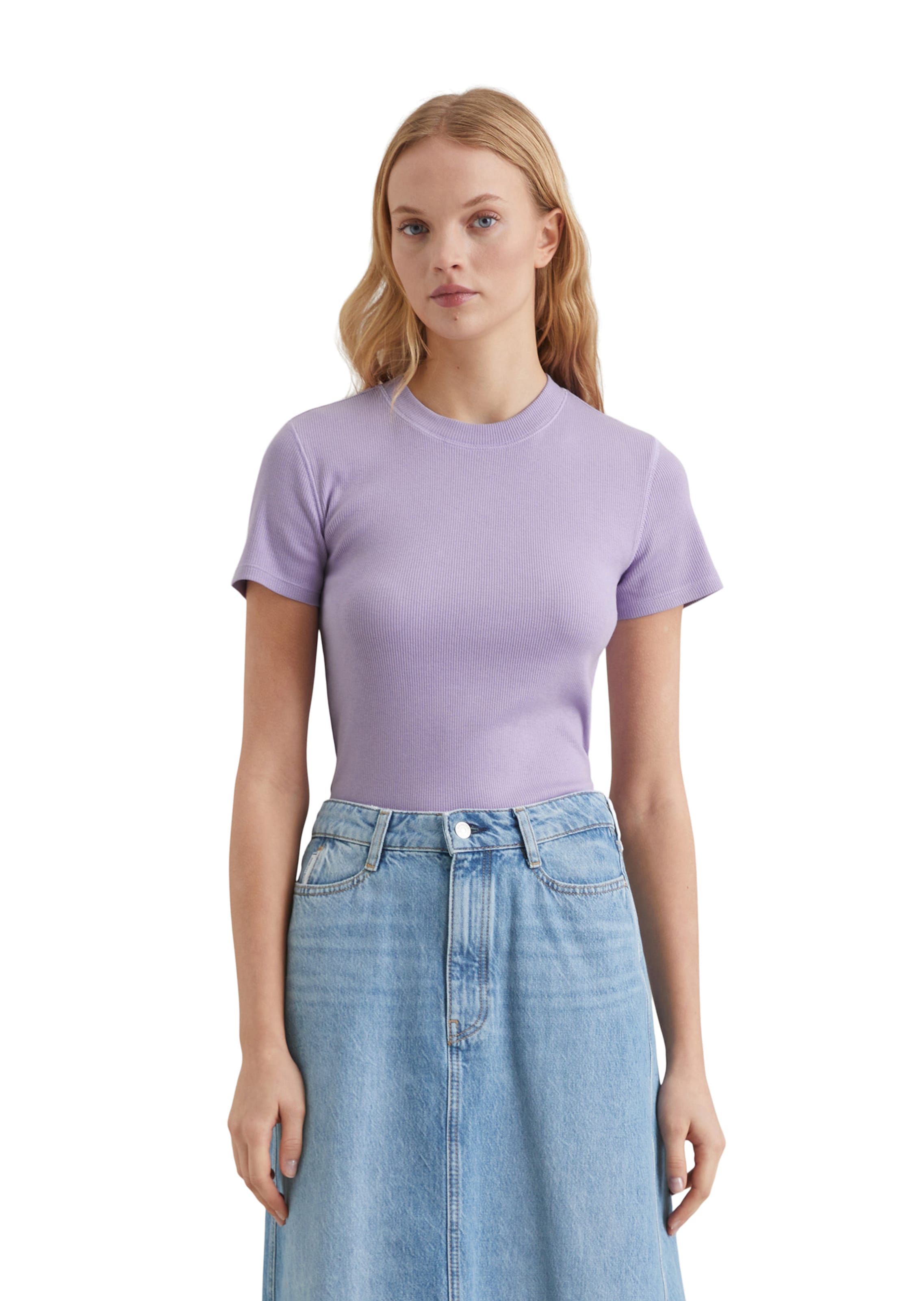 Marc O'Polo DENIM Shirt in Purple: front