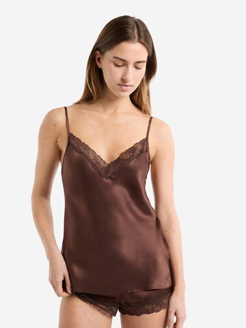 Chemise de nuit 'MILKY' ETAM en marron