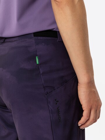 VAUDE Regular Outdoor trousers 'Loamer' in Purple