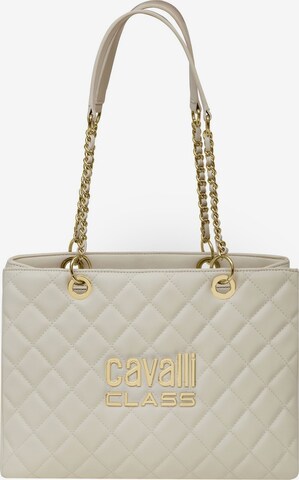 Borsa a spalla 'Perla' di Cavalli Class in bianco: frontale