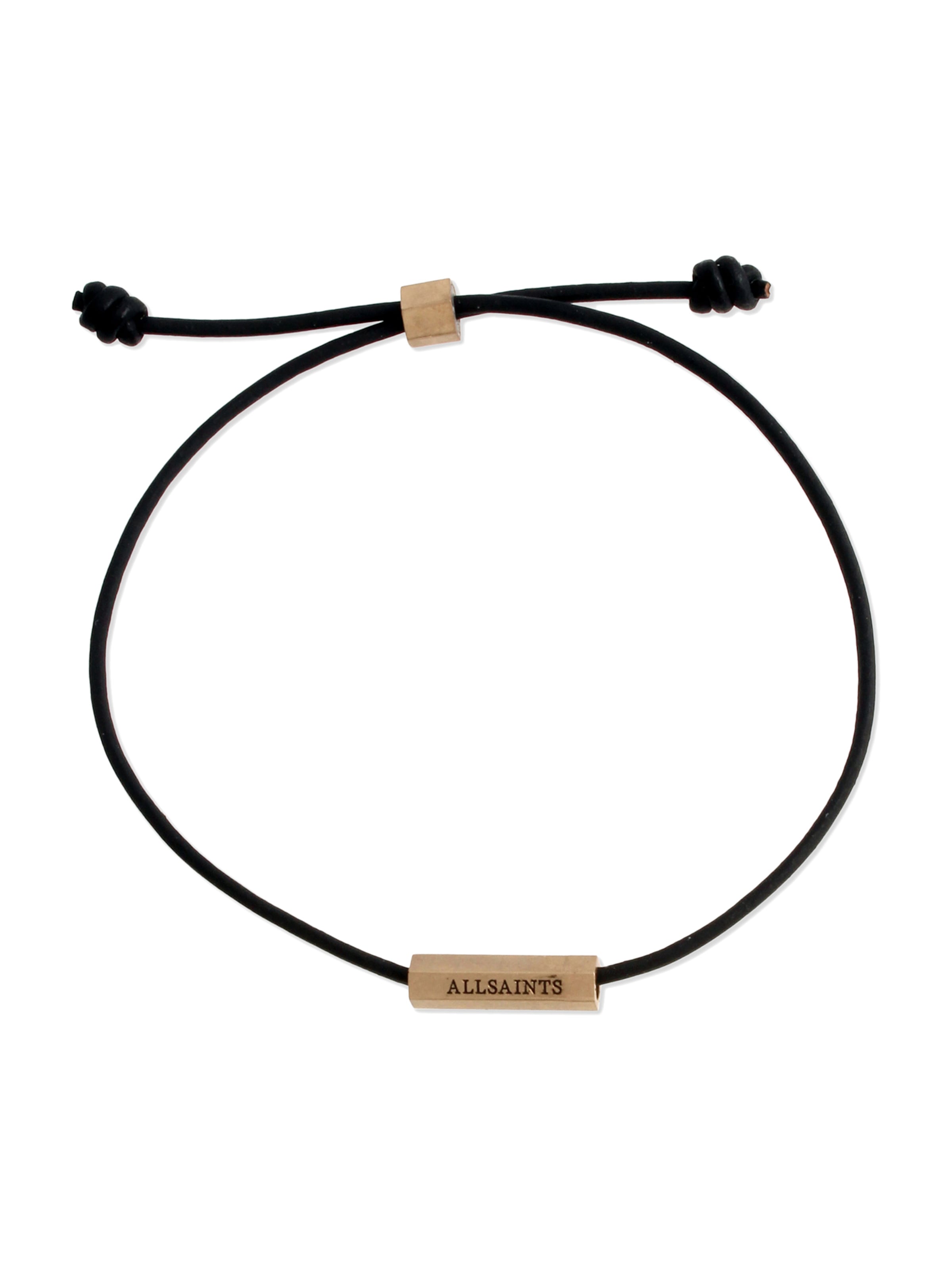 AllSaints Náramek 'FRIENDSHIP' – černá