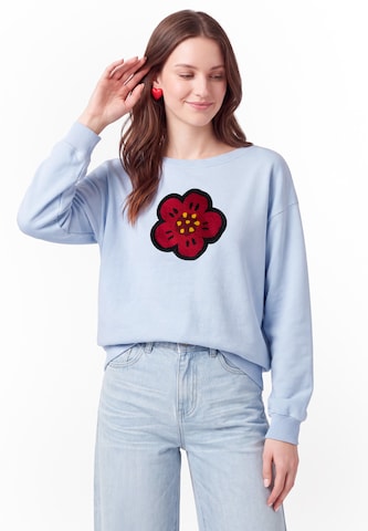 Sweat-shirt MYMO en bleu : devant