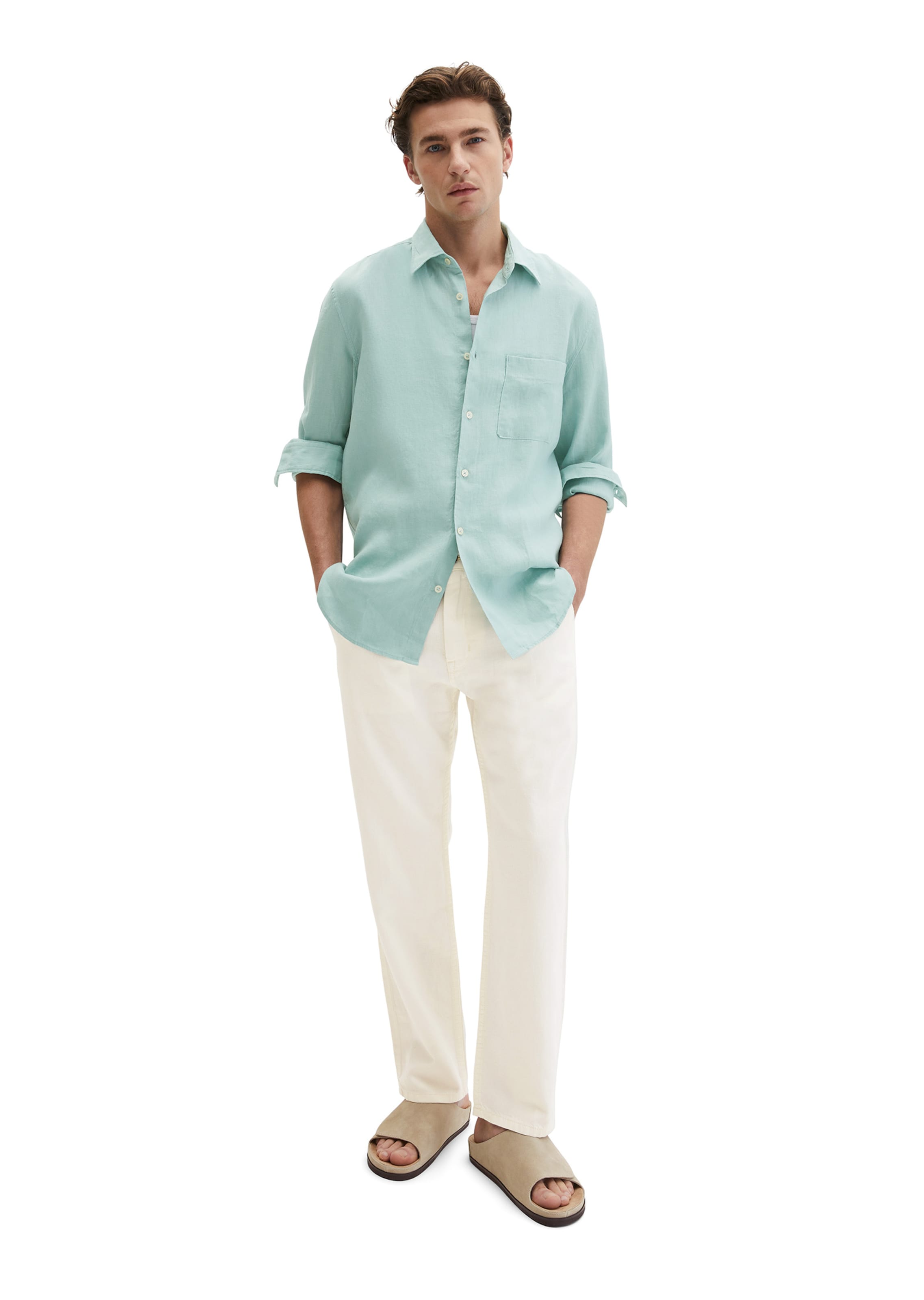 Marc O'Polo Regular fit Overhemd in Groen