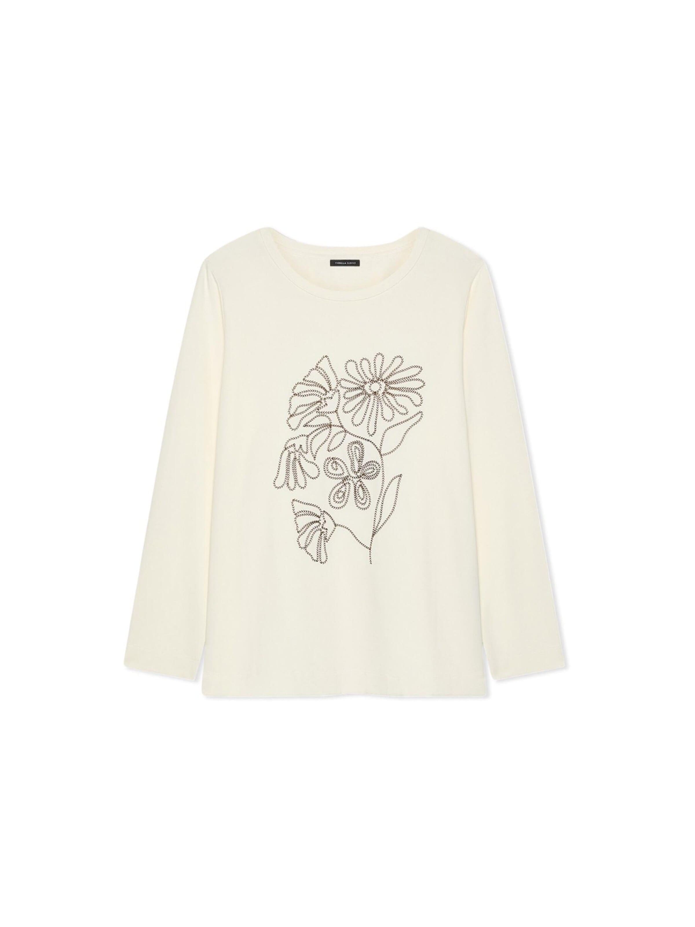 Maglietta di Fiorella Rubino in bianco: frontale