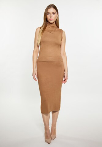 DreiMaster Klassik Skirt in Brown