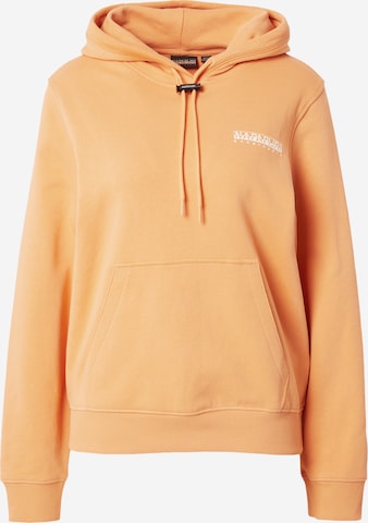 NAPAPIJRI Sweatshirt 'B-FABER' in Orange: front