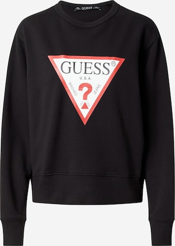 Sweat-shirt GUESS en noir : devant