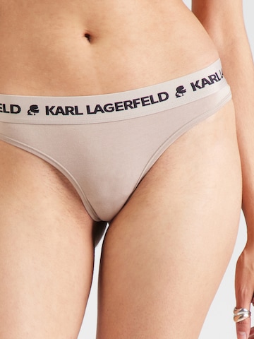 Tanga de la Karl Lagerfeld pe bej: față