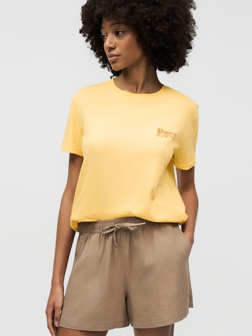 T-shirt 'Oceanregular Poster' ROXY en jaune