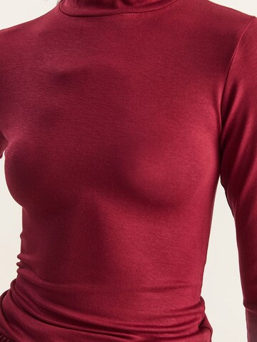 T-shirt Bianco Lucci en rouge