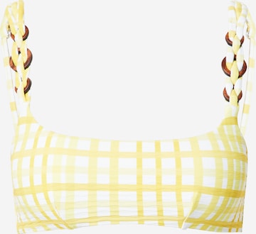 Bustino Top per bikini di Seafolly in giallo: frontale