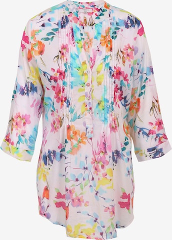 VICCI Germany Bluse mit Tunikaausschnitt in Weiß: Vorderseite