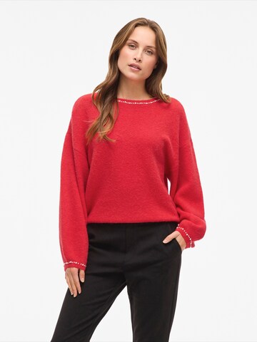 VILA - Pullover 'VISTELLA' em vermelho: frente