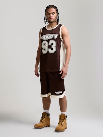 AND1 Szabványos Sportnadrágok 'Airtex' - barna